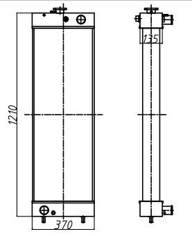 Tản nhiệt nhôm SK320LC-8 SK320-8 SK330LC-8 SK330-8 SK350LC-8 SK350-8 SK400LC-8 SK400-8 LC05P00043S001 LC05P00043S034