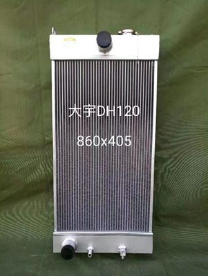 Lắp ráp tản nhiệt máy xúc Doosan DH120 | Bộ phận làm mát thay thế | Lõi nhôm dày 4 hàng