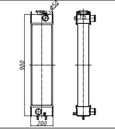 Bộ tản nhiệt máy đào nhôm PC70-8 PC70 201-03-D1130