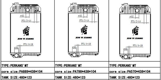Bộ tản nhiệt máy phát điện Perkins linh hoạt cho nhà máy sản xuất